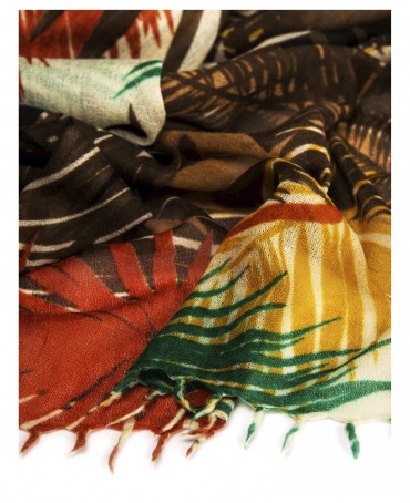 Палантин Женский W40-FEUILLE.D.ETE/ORANGE